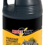 Resistoseal 50012 Crack Filler, Liquid, Black, Slight Petroleum, 0.25 gal Bottle