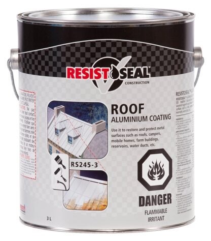 Resisto 34005 Roof Coating, 3 L, Pallet, Liquid Sells in Quantity of 2