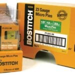 Bostitch PT-2312-3M Pin Nail, 0.64 in Dia, 1/2 in L, 23 ga Thick, Steel, Bright