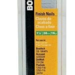 Bostitch SB16-150 Finish Nail, 1-1/2 in L, 16 Gauge, Steel, Coated, Smooth Shank