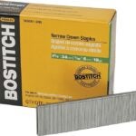 Bostitch SX50351-3/8G Crown Staple, 7/32 in W Crown, 1-3/8 in L Leg, 18 Gauge, Steel