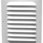 Duraflo 620816 Gable Vent, 17.545 in L, 10.88 in W, Rectangle, Plastic, White