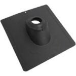 Duraflo 551103BL Roof Flashing, 16.2 in OAL, 16.2 in OAW, Plastic