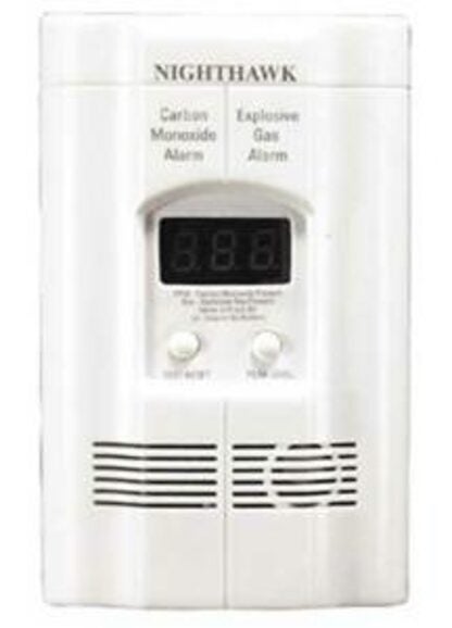 Kidde 900-0113-05 Carbon Monoxide Alarm, 10 ft, +/-30 % Accuracy, 4 to 15 min Response, Digital Display, 85 dB