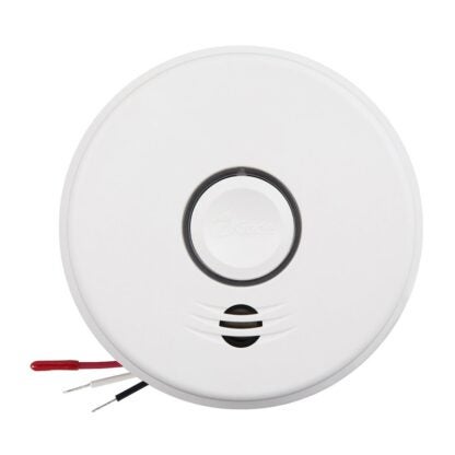 Kidde P4010 Series 21027904 Smoke Alarm, 120 VAC, 60 Hz, 53 mA, Photoelectric Sensor, 85 dB, Bracket