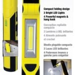 PowerZone ORLEDRFHH01 Work Light, Lithium-Ion Battery, LED Lamp, 40, 300 and 600 Lumens, Yellow and Black