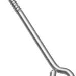 National Hardware N220-780 Lag Screw Eye, 1/4 in Thread, 1-1/2 in L Thread, 1/2 in ID Dia Eye, 4.01 in L Shank