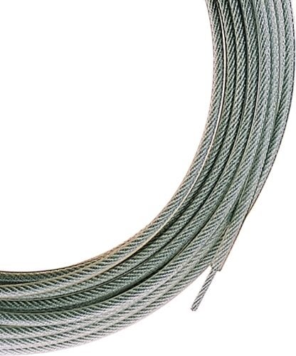 Ben-Mor CS75050 Super Heavy-Duty Clothesline, 50 ft L, Steel, Clear, 1700 lb Working Load Sells in Quantity of 20