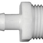 Fairview 525-10DP Pipe Coupler, 5/8 in, Hose Barb, 1/2 in, MPT, 250 psi Pressure, Nylon Sells in Quantity of 10