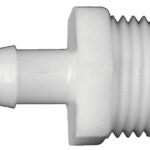 Fairview 525-6CP Pipe Coupler, 3/8 in, Hose Barb, 3/8 in, MPT, 250 psi Pressure, Nylon Sells in Quantity of 10