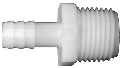 Fairview 525-6CP Pipe Coupler, 3/8 in, Hose Barb, 3/8 in, MPT, 250 psi Pressure, Nylon Sells in Quantity of 10