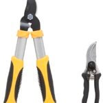 Landscapers Select GL4003+GP1002 Pruning Set, Steel Blade, Steel/ Aluminum Handle, Cushion-Grip Handle Sells in Quantity of 6