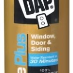 DAP Silicone Plus 73350 Window and Door Sealant, White, 40 to 120 deg F, 319 mL Cartridge