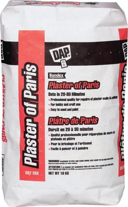 DAP 11522 Plaster of Paris, Powder, White, 10 kg Bag