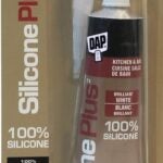 DAP Silicone Plus 73382 Kitchen and Bath Sealant, White, -35 to 140 deg F, 83 mL Tube