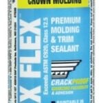 DAP ALEX FLEX 78542 Molding and Trim Sealant, White, 72 hr Curing, 40 to 100 deg F, 300 mL Cartridge