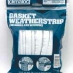 Climaloc CF12030 Flexible Gasket Weatherstrip, 16.4 ft L, Vinyl, White