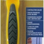 RCR Seal-A-Crack SC10004 Caulking Scraper, Heavy-Duty Profile, Rubber/Stainless Steel