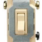 Eaton Cooper Wiring 1303V Toggle Switch, 15 A, 120 V, Polycarbonate Housing Material, Ivory