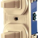 Bussmann 271V-BOX Toggle Switch, 15 A, 120/277 V, SPDT, Lead Wire Terminal, Thermoplastic Housing Material, Ivory