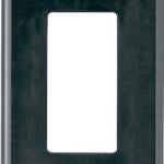 Eaton Wiring Devices PJ26BK Wallplate, 4-7/8 in L, 3-1/8 in W, 1 -Gang, Polycarbonate, Black, High-Gloss