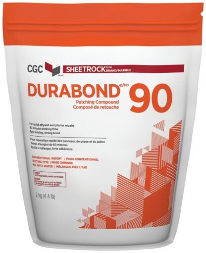 USG Durabond 90 380381 Drywall Compound, Natural, 2 kg