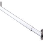 Knape & Vogt KV2 WH 60 Adjustable Closet Rod, 60 to 96 in L, Steel