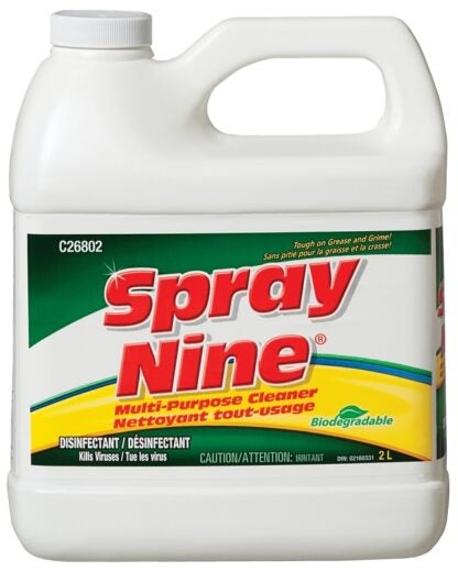 Spray Nine C26802 Heavy-Duty Cleaner, 2 L, Liquid, Citrus, Clear