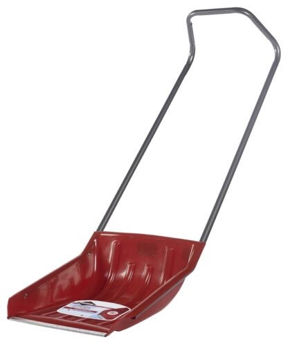 Garant NPSS18U Sleigh Shovel, 19-1/2 in W Blade, 19-1/4 in L Blade, Polyethylene Blade, Steel Handle, 57-1/2 in OAL