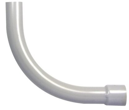 IPEX 020502 Elbow, 3/4 in Trade Size, 90 deg Angle, SCH 80 Schedule Rating, PVC, 4-1/2 in L Radius, Spigot x Bell End