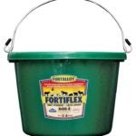 Fortex-Fortiflex N4008GR Utility Pail, 8 qt Volume, Fortalloy Rubber Polymer, Green