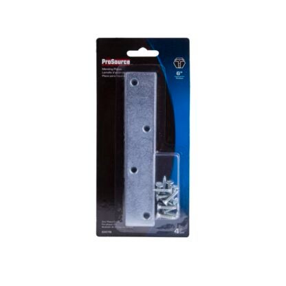 ProSource MP-Z06-C4PS Mending Plate, 6 in L, 1-1/8 in W, Steel, Screw Mounting