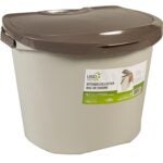 USD Global IPL 6022441001W01 Kitchen Composter, 9 in OAW, 9 in OAD, 11 in OAH, 7 L Capacity, Polypropylene, Beige/Brown