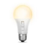 Feit Electric OM60/3CCTCA/DD/LEDI Dusk-to-Dawn LED Bulb, Color Selectable, A19 Lamp, E26 Lamp Base, White