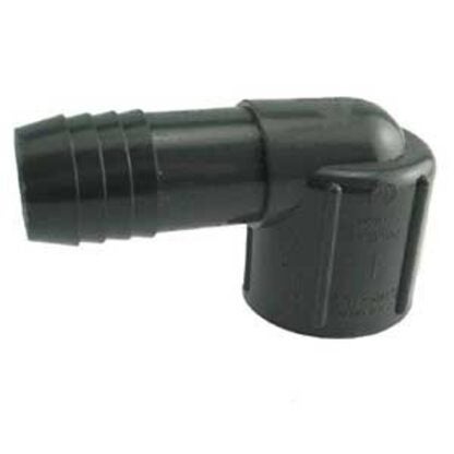 Boshart UPVCFE-07 Combination Pipe Elbow, 3/4 in, Insert x FPT, 90 deg Angle, PVC, Black Sells in Quantity of 10