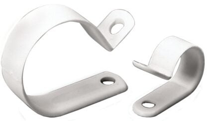 GB PPC-1525 Cable Clamp, 1/4 in Max Bundle Dia, Plastic, White