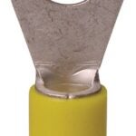 GB 20-106 Ring Terminal, 600 V, 12 to 10 AWG Wire, #8 to 10 Stud, Vinyl Insulation, Copper Contact, Yellow