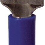 GB 20-143F Disconnect Terminal, 600 V, 16 to 14 AWG Wire, 1/4 in Stud, Vinyl Insulation, Blue