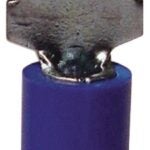 GB 20-143M Disconnect Terminal, 600 V, 16 to 14 AWG Wire, 1/4 in Stud, Vinyl Insulation, Blue