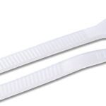 GB 45-312 Cable Tie, Double-Lock Locking, 6/6 Nylon, Natural