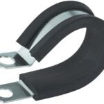 GB PPR-1575 Cable Clamp, 3/4 in Max Bundle Dia, Rubber/Steel, Black Sells in Quantity of 10