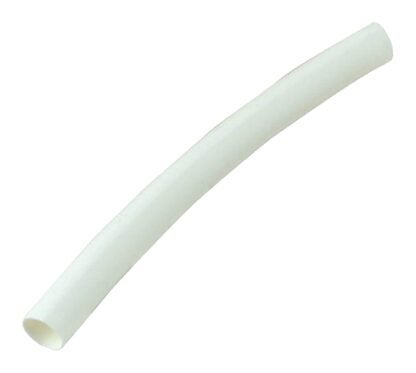 GB HST-375W Heat Shrink Tubing, 3/8 in Expanded, 3/16 in Recovered Dia, 4 in L, Polyolefin, White