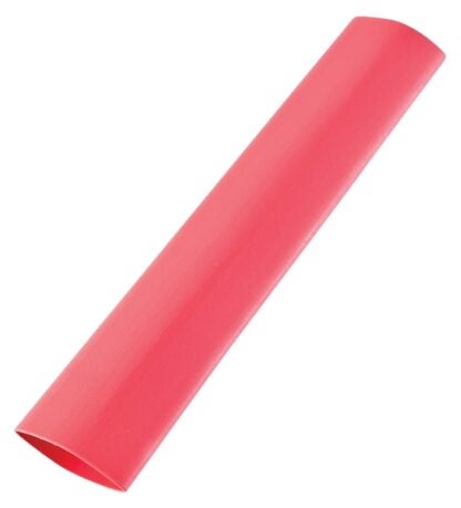 GB HST-375R Heat Shrink Tubing, 3/8 in Expanded, 3/16 in Recovered Dia, 4 in L, Polyolefin, Red