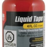 GB LTR-400 Electrical Tape, Liquid, Red, 4 oz Bottle