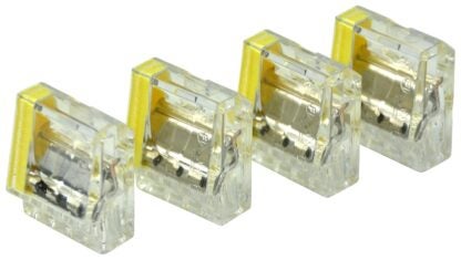 GB PushGard 10-PC4 Wire Connector, 12 to 22 AWG Wire, Copper Contact, Polycarbonate Housing Material, Yellow