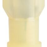 GB 10-155F Disconnect Terminal, 600 V, 12 to 10 AWG Wire, 1/4 in Stud, Vinyl Insulation, Yellow