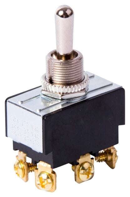 GB GSW-123 Toggle Switch, 125/250 V, DPDT, Screw Terminal