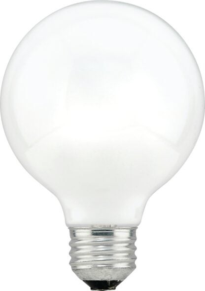 Sylvania 15882 Incandescent Lamp, 40 W, G25 Lamp, Medium Lamp Base, 260 Lumens, 2850 K Color Temp, Soft White Light