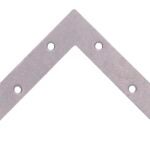 ProSource FC-G06-01PS Corner Brace, 6 in L, 6 in W, 1 in H, Galvanized Steel, Galvanized, 2 mm Thick Material Sells in Quantity of 5