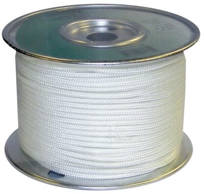 Laser 97232 Starter Cord, 9/64 in Dia, 200 ft L, Nylon, White